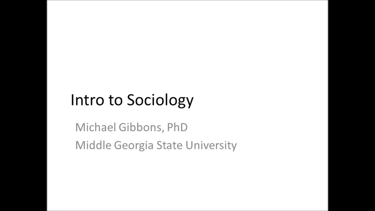 Intro Sociology Chapter 01