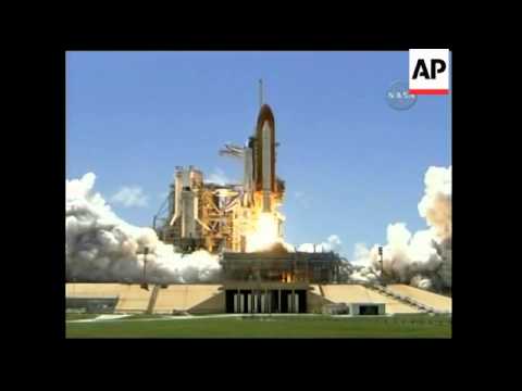 Shuttle Discovery launched, mission control, reax