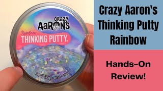 Crazy Aaron's Thinking Putty Rainbow - A Clear Putty with Large Glitter Pieces like the Rainbow!