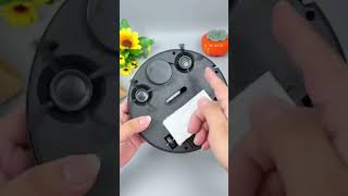 Smart Robot Vacuum Cleaner USB Cable Compact Quiet for Home Cleaning Black