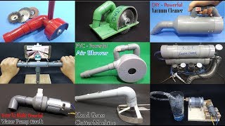 10 Life hacks with PVC Pipe - Amazing homemade tools for life using PVC Pipe - 1: Powerful Water Pump 12volt - 2: Compressed 