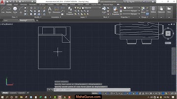 How to Insert Furniture Block in Autocad- Furniture 2D Block in Autocad in Hindi Tutorial