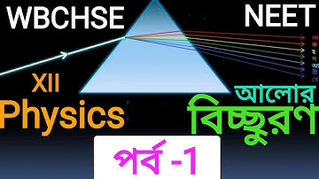 আলোর বিচ্ছুরণ || Dispersion of light for class 12 in bengali || Dispersive Power|| Ray  optics ||