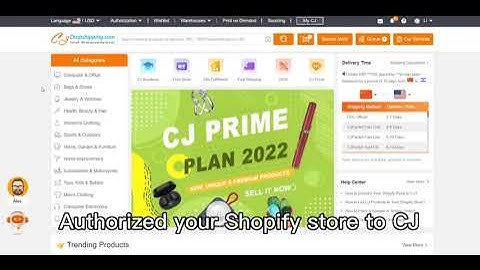 First step, how to authorize your Shopify Store to CJ