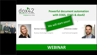 Powerful document automation with Dynamics365 Finance and Operations, Office 365 & dox42