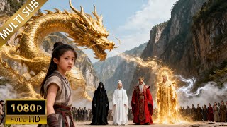 四海龙王祸乱人间，少女孤身迎战，打到龙王低头认输！！#古装 #短剧 #神话#传奇#逆袭