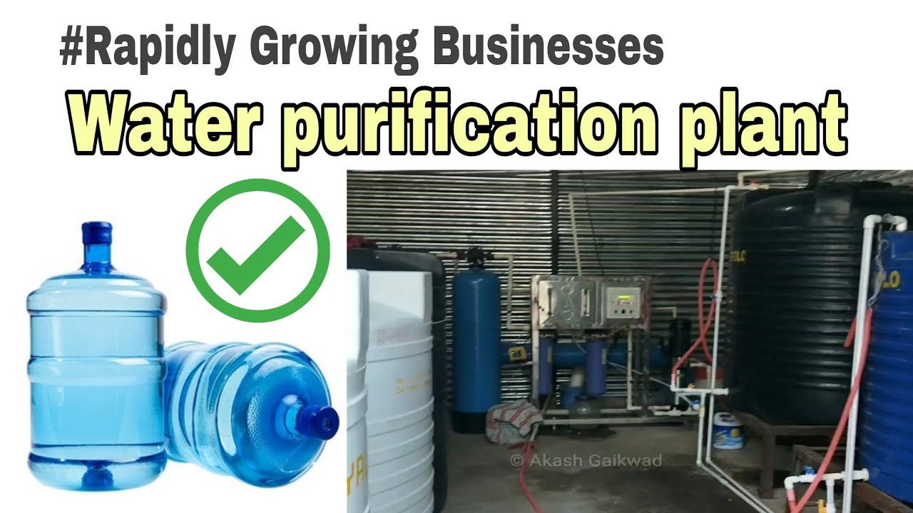 Water purifying plant in india Fast growing business Low investment