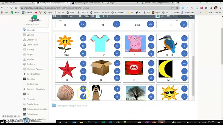 Kindergarten book