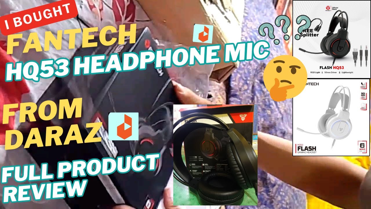 I Bought Fantech HQ53 ( Headphone with microphone) From Daraz ll Full Product Review ll