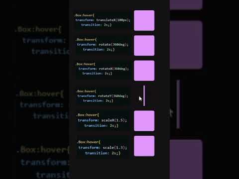 Transition And Transform Property In Css Html Transformation Transitions Programming