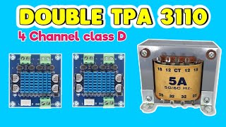Merakit TPA 3110 4 channel menggunakan trafo