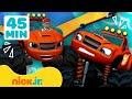 Blaze y Los Monster Machines | ¡45 MINUTOS de rescates y aventuras de Blaze! | Nick Jr. en Español