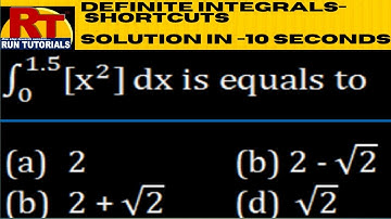 INTEGRATION SHORTCUTS //DEFINITE INTEGRALS(GIF)- SOLUTION IN 10 SECONDS: NIMCET//BHU//JNU//MCA