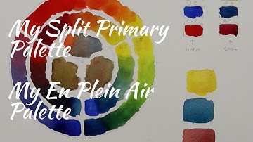 Watercolor My Primary Split Palette Explained - Simple Color Theory