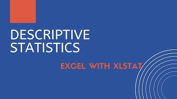 Descriptive Statistics with Data Analysis ToolPak and XLSTAT | Business Analytics