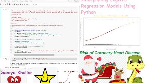 Interpreting a Logistic Regression ML Model Using Python (Application:  Coronary Heart Disease Risk)