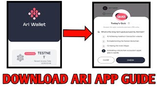 How To Download Ari Wallet Network App On Moblie Devices [Step By Step Guide] screenshot 3