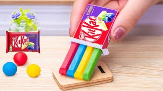 Amazing KITKAT Cake | Delicious BLUEBERRY KITKAT Chocolate Cake Decorating, Tiny Rainbow KitKat Cake