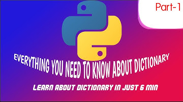 Dictionary in Python || Everything you need to know about Dictionary