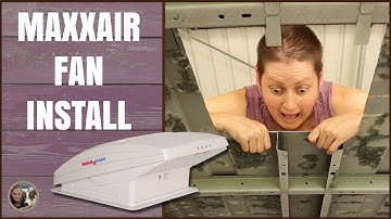 Maxxair fan install in a Toyota Coaster