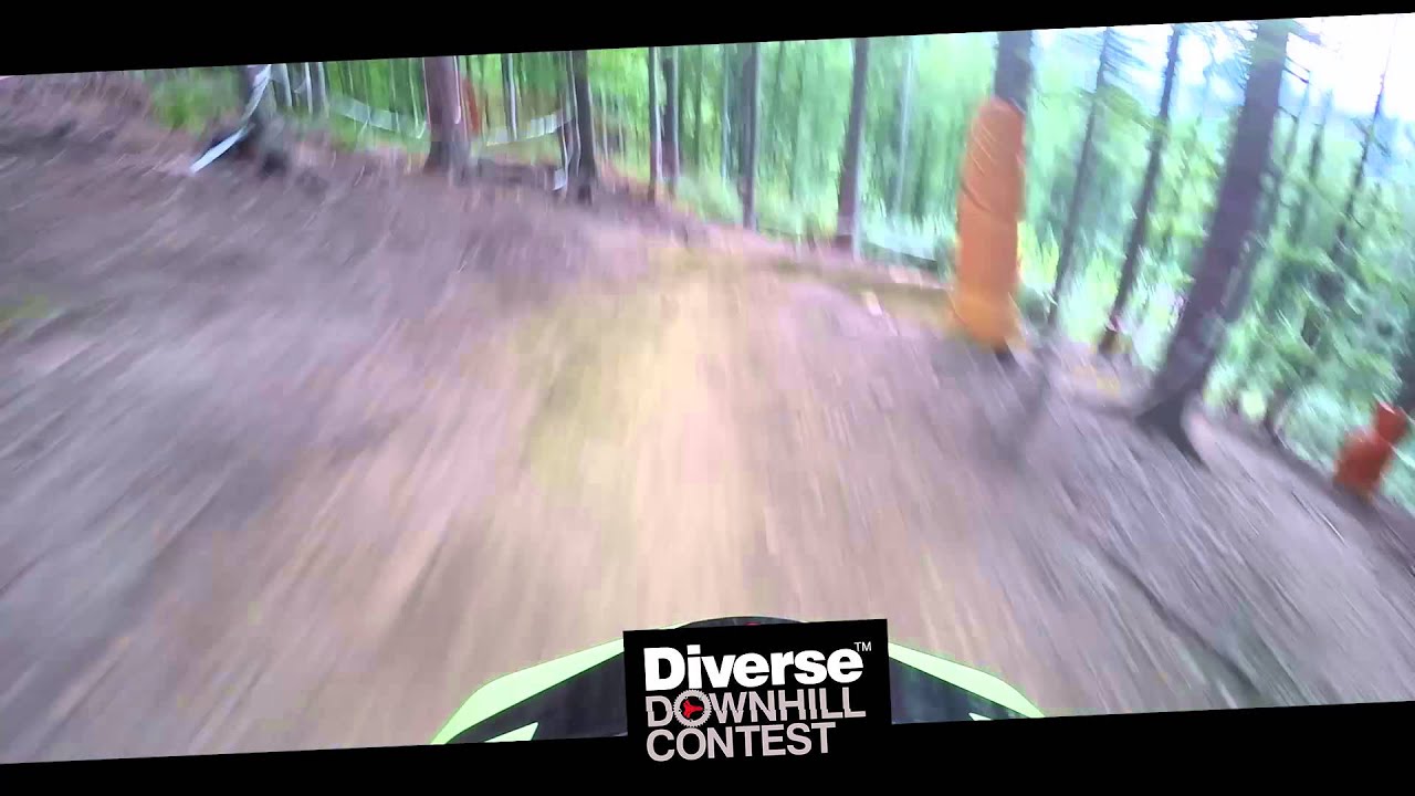Diverse Downhill Contest - European Championships 2015 Wisla Poland  HELMETCAM