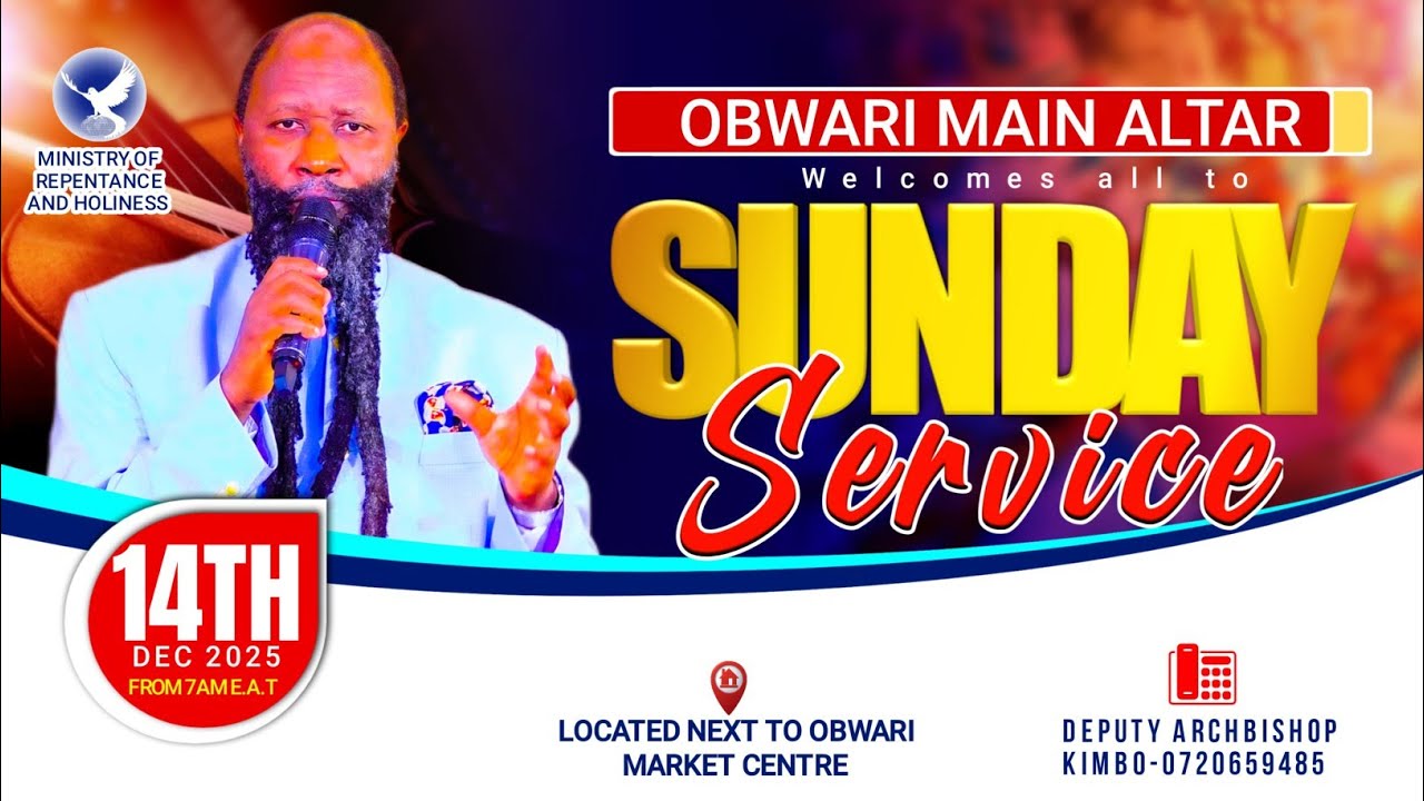 OBWARI MAIN ALTAR SUNDAY SERVICE DECEMBER 14TH, 2025