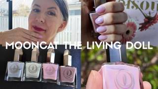 Mooncat 🐈⬛ The Living Doll Nail lacquer💅 #neutralnails #nailpolish #naillacquer #pinknailpolish