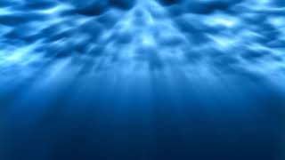 Underwater Light Rays Shine Bright Underneath Rippling Ocean Waves 4K Motion Background for Edits