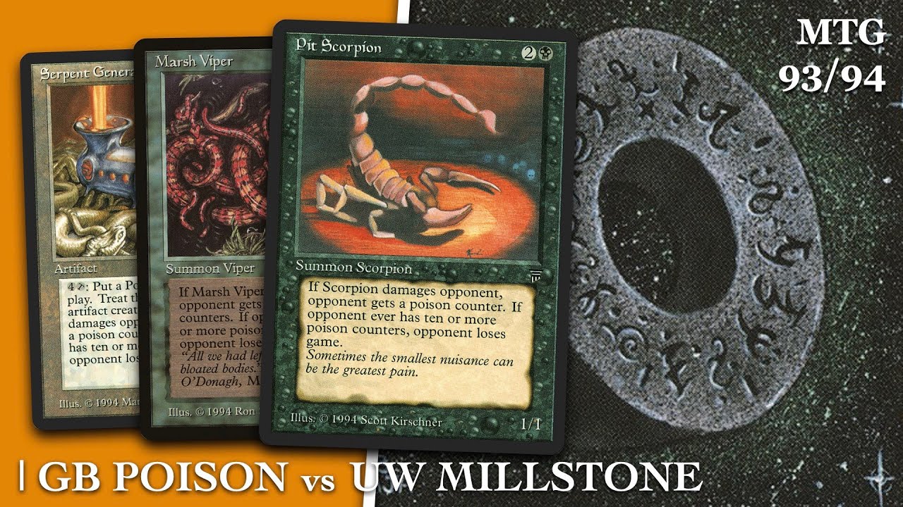 Poison vs Mill, MtG 93/94 | Old School Magic the Gathering | 653