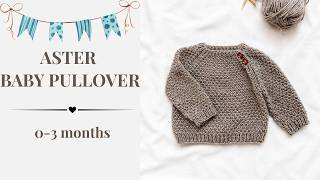 Aster Baby Pullover | Seamless Top-Down Baby Sweater Knitting Tutorial