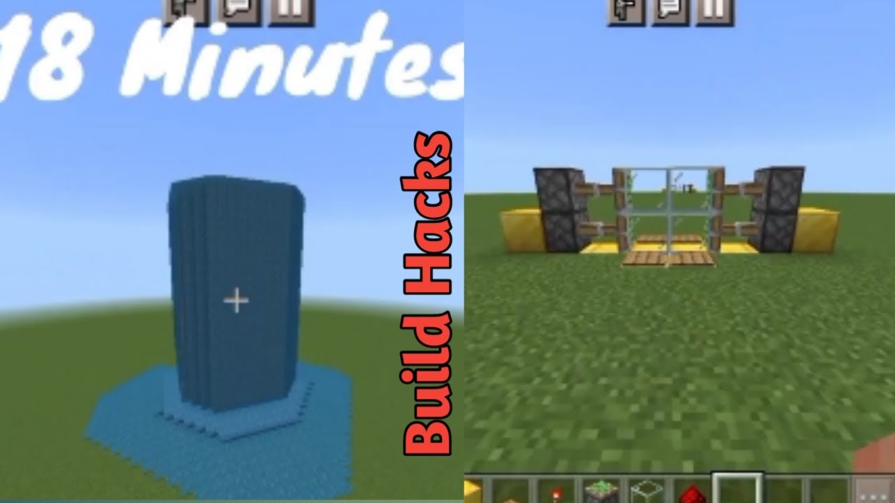 Top 5 Minecraft Tik Tok Build Hacks Compilation #viralvideo - YouTube