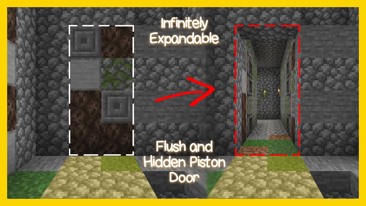 Flush 2 by Infinitely Expandable Door Minecraft Redstone Doors YouTube