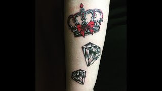 king and queen crown tattoo designs