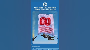 Aksi Memukau Tim Terjun Payung TNI AU Meriahkan HUT ke-80 RI di Jakarta