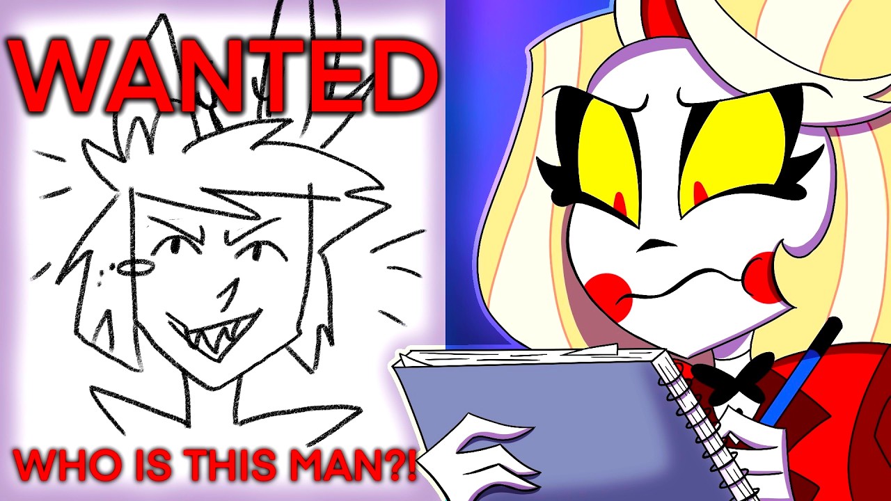 Hazbin Hotel Police Sketch Artist CHALLENGE (but we can't draw)