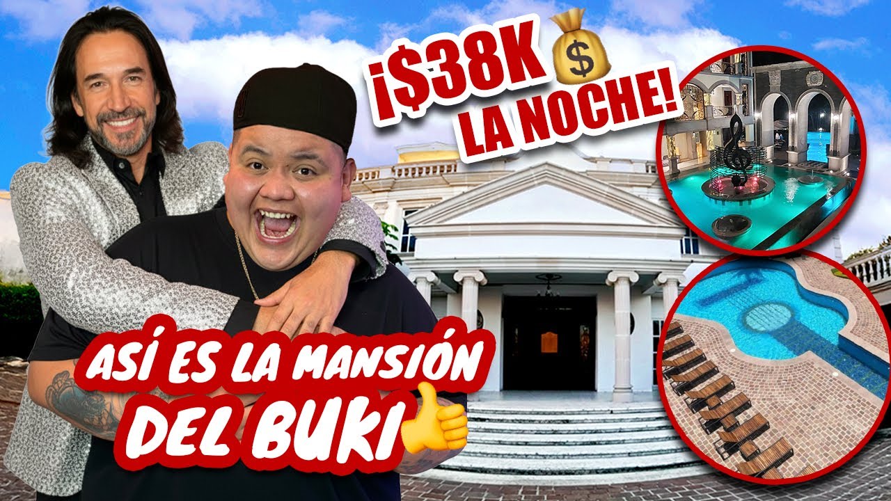 ¡$38K por NOCHE!😱💸 La EXÓTICA Y LUJOSA mansión del BUKI🤑🤩 - Oscar Baby Face