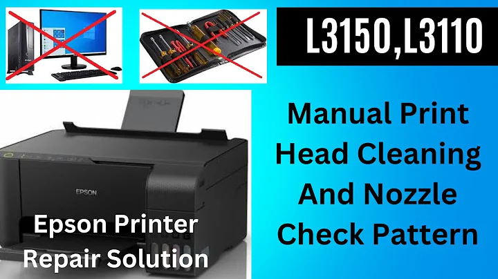 epson l3150 nozzle check without pc || epson l3150 printing lines problem || epson printer