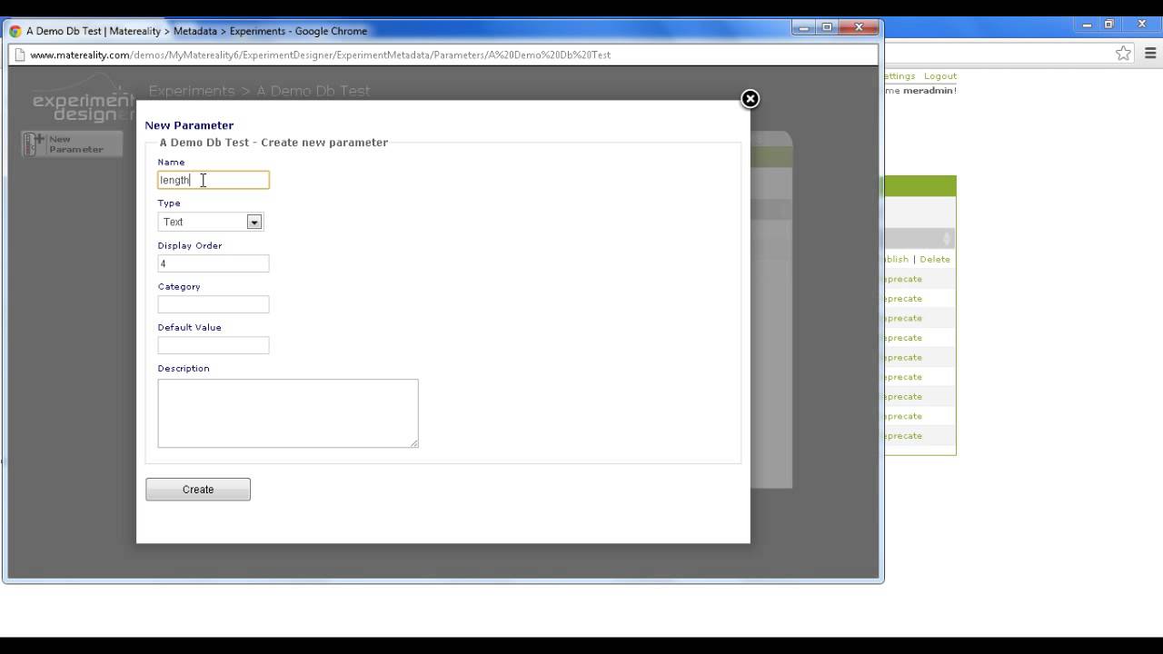 Matereality Training: Experiment Designer (Part 1) Creating the Experiment