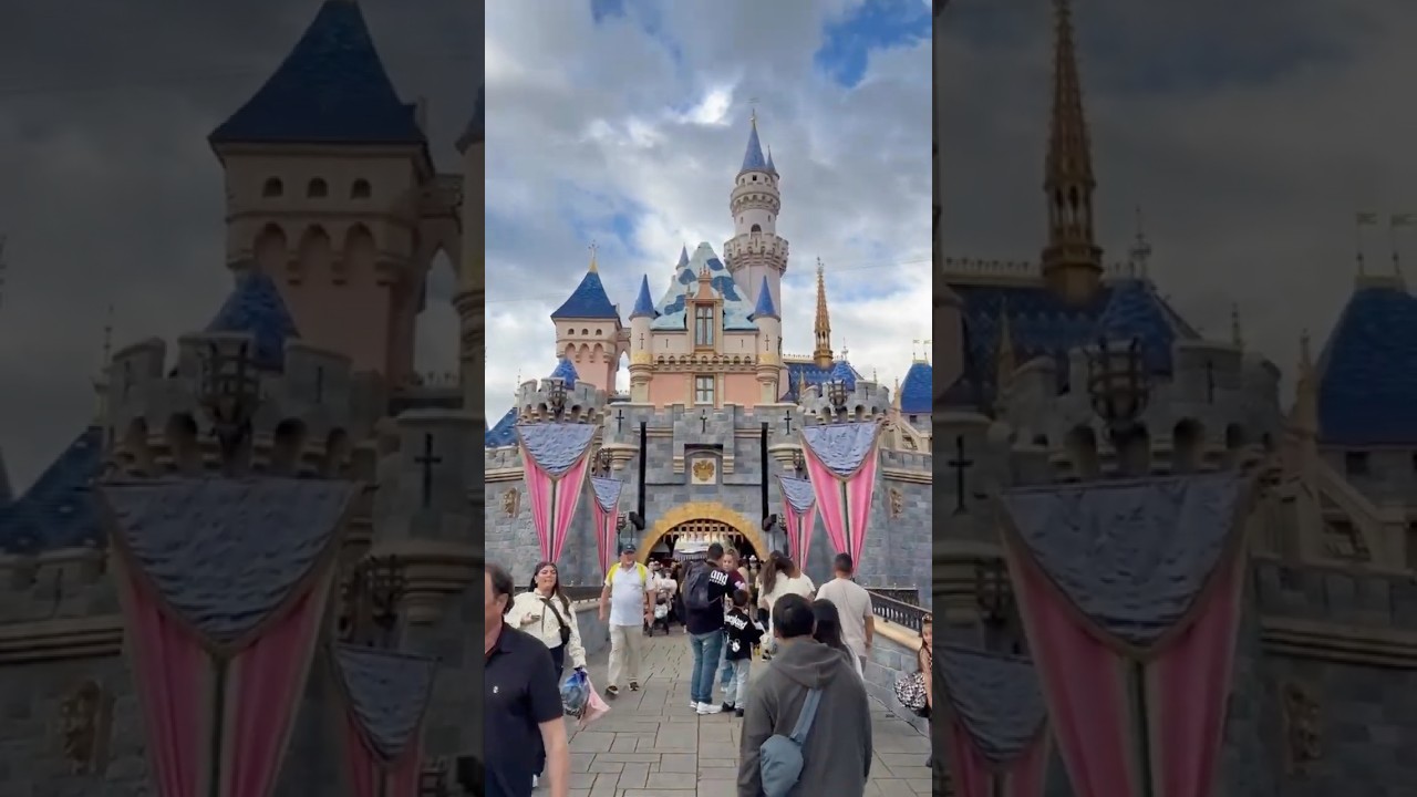 Snow arrives at Disneyland!