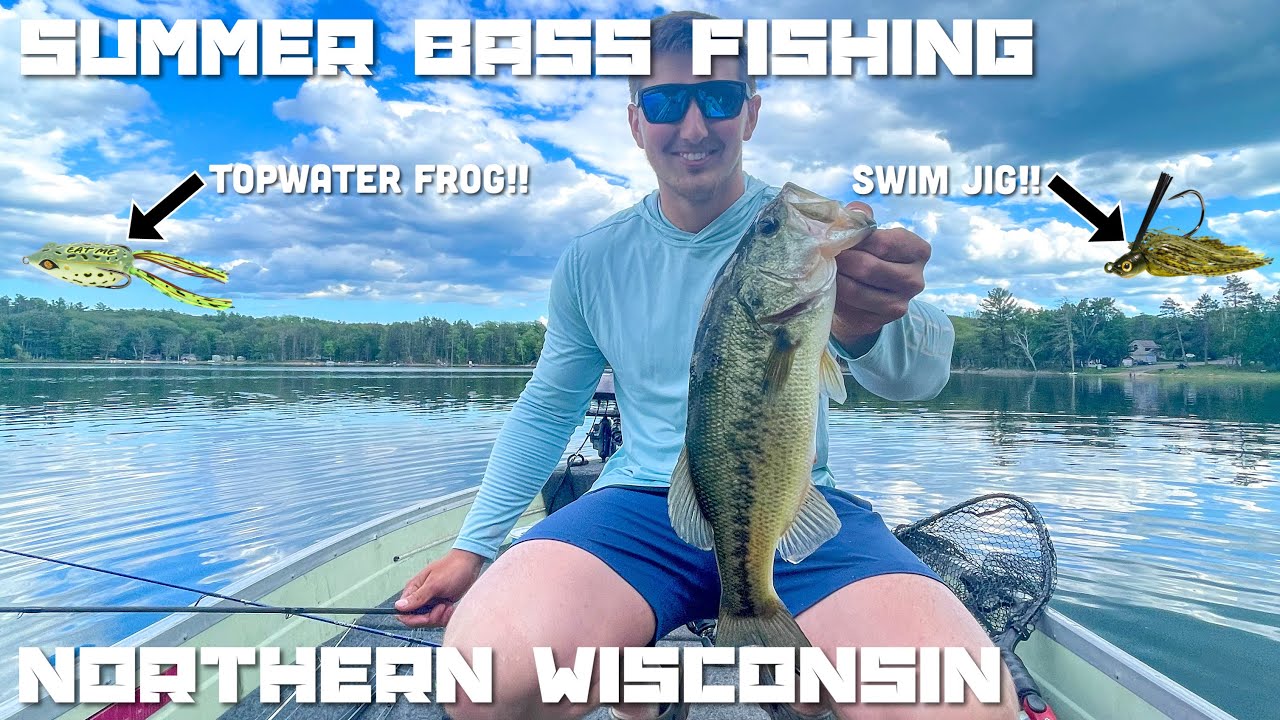 Summer Bass Fishing in Northern Wisconsin-Late June (2024)