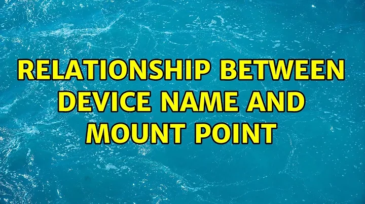 Ubuntu: relationship between device name and mount point