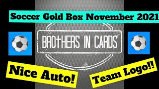 Brothers in Cards Soccer ⚽️ Gold Box! 2021 November Pack Plus Program! Nice Auto and #’ed Cards!!