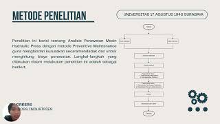 analisis perawatan mesin hydraulic press dengan metode preventive maintenance Teguh Andi P 142300197