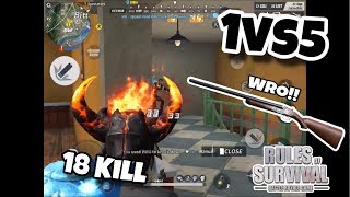 Solo vs Fireteam 18 Kills!! QBZ & WRO Full Gameplay / Rules of Survival / Ep 84