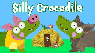 Three Little Pigs 2 | Silly Crocodile Fairy Tales & Stories Just For Kids