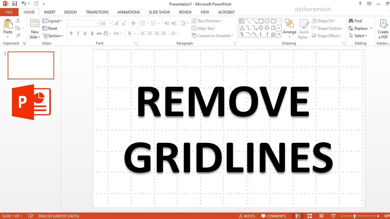 How to Remove Gridlines In PowerPoint - YouTube