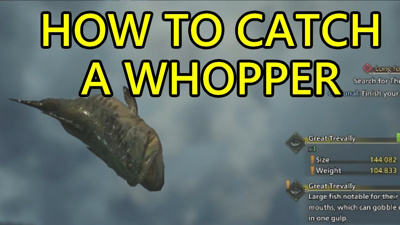 Monster Hunter Wilds Whopper Location How to Catch Whopper. Great Trevally Location MH Wilds
