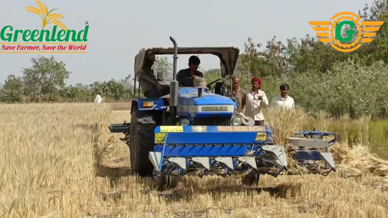 किसानों की पहली पसंद ट्रैक्टर फ्रंट माउंटेड रिपर बाइंडर मशीन