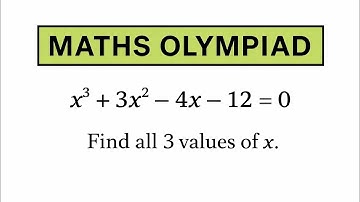 MATHS OLYMPIAD CHALLENGE | CUBIC EQUATION