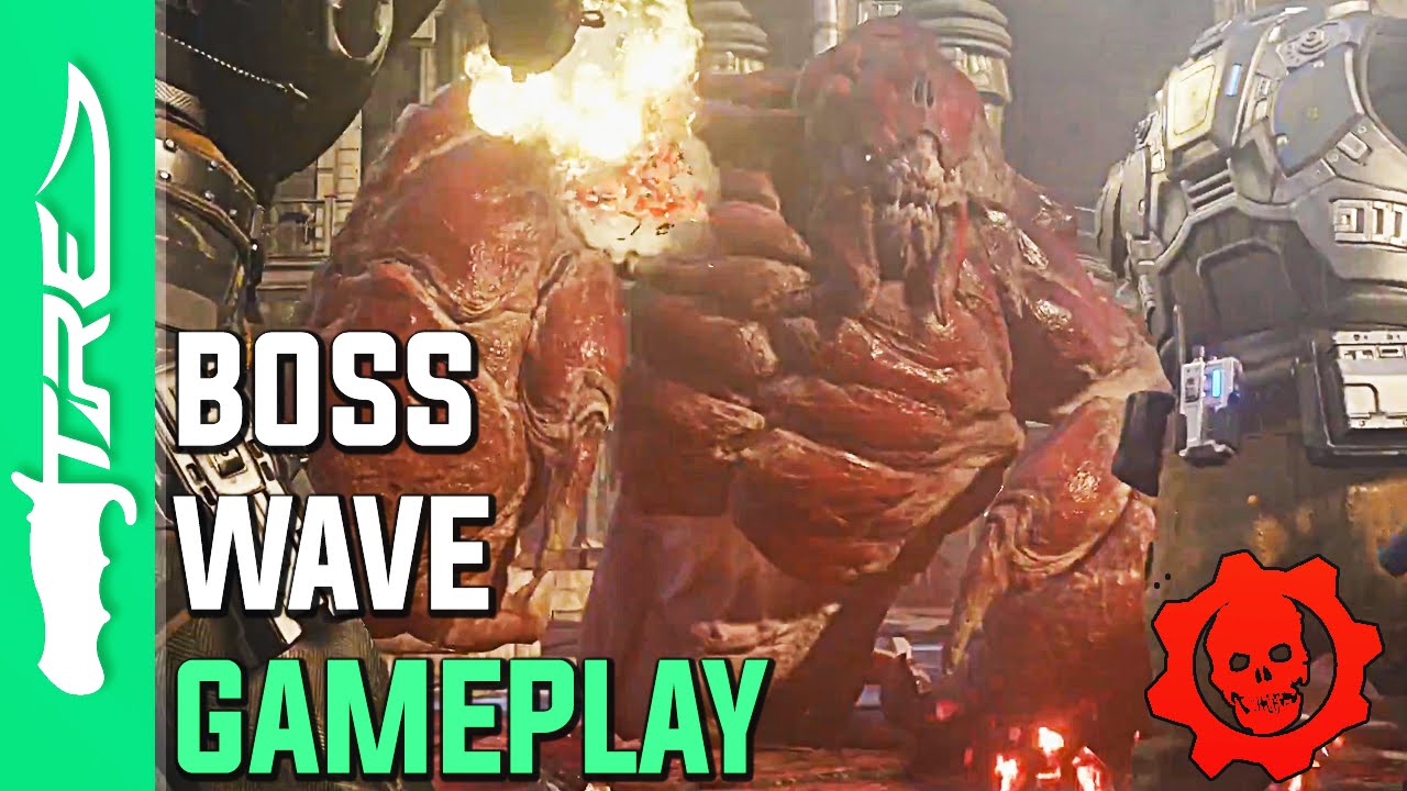Gears of War 4 Horde Mode 3.0 Boss Wave Gameplay (Gears of War 4 Horde